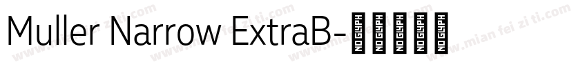 Muller Narrow ExtraB字体转换